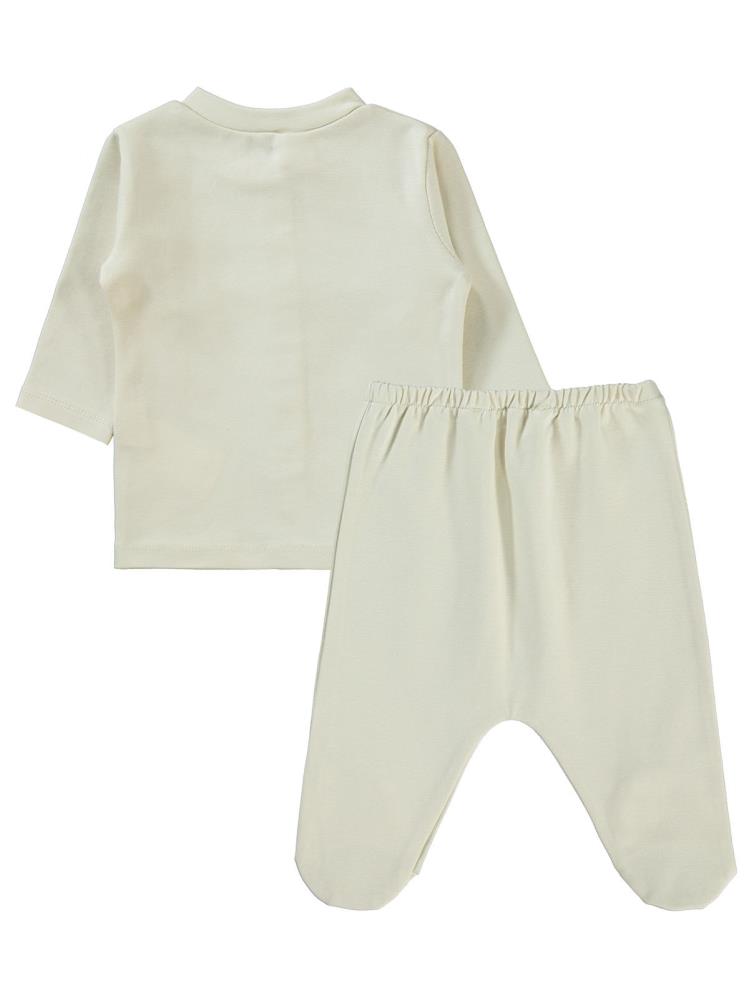 Civil Baby Düz 1-6 Ay Pijama Takımı - Bej
