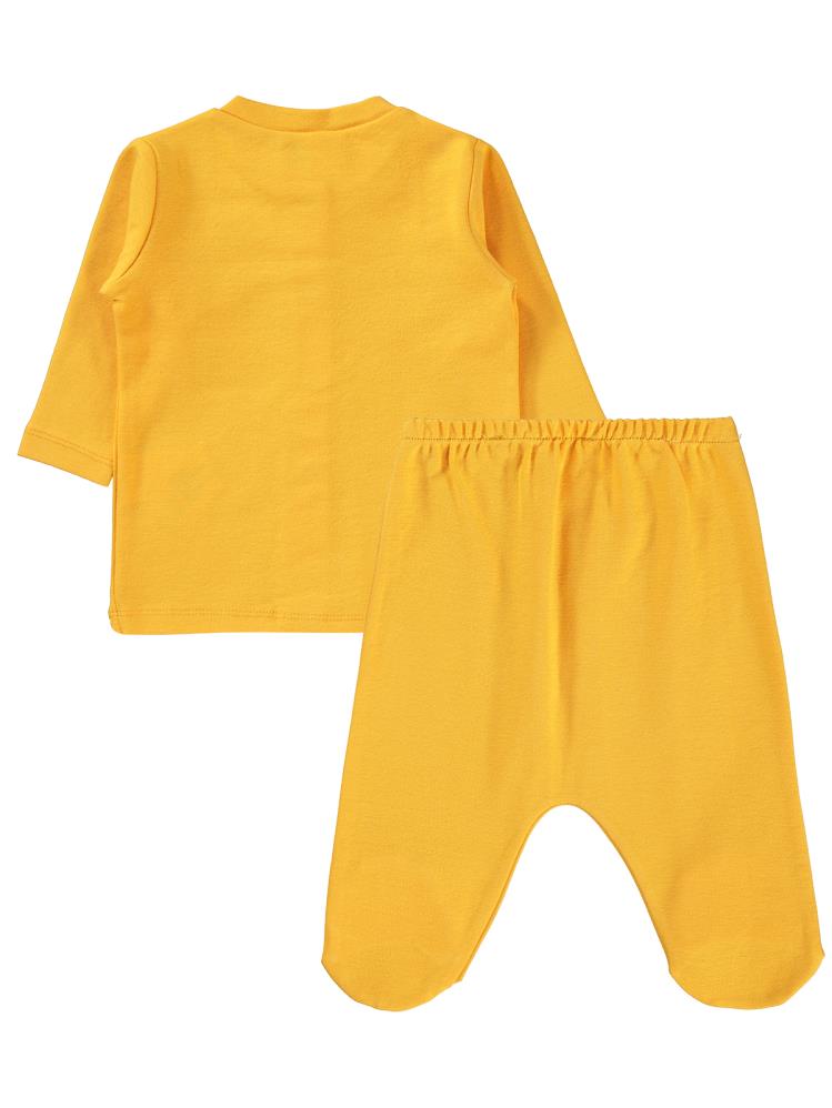 Civil Baby Düz 1-6 Ay Pijama Takımı - Hardal