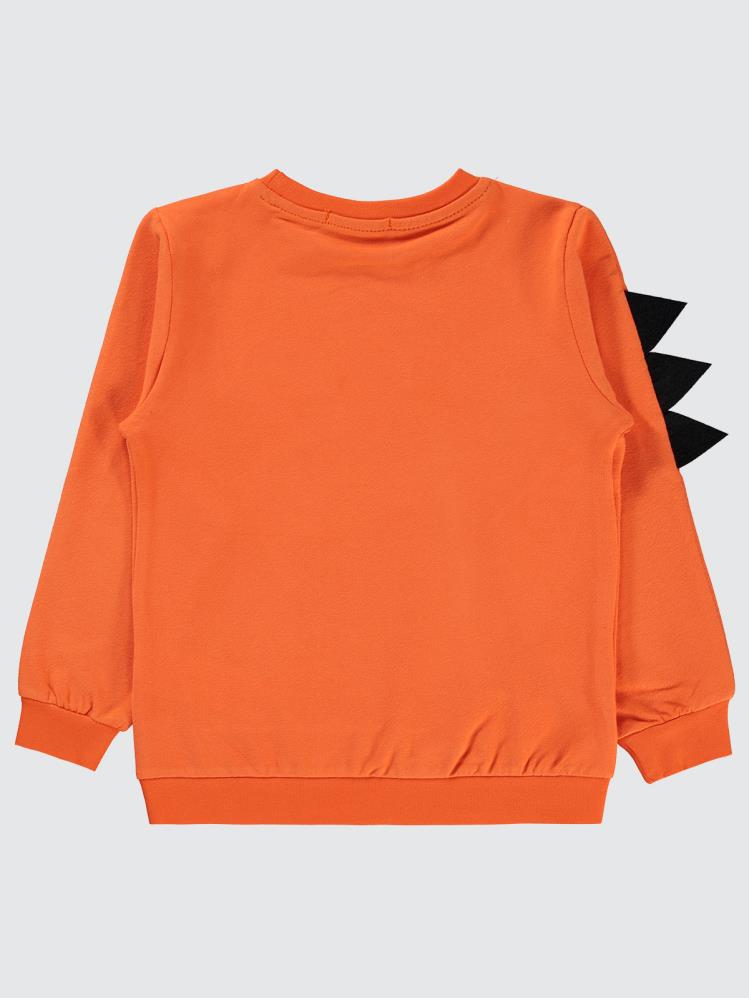 Civil Boys Cool Vıbes Baskılı 2-5 Yaş Sweatshirt - Turuncu