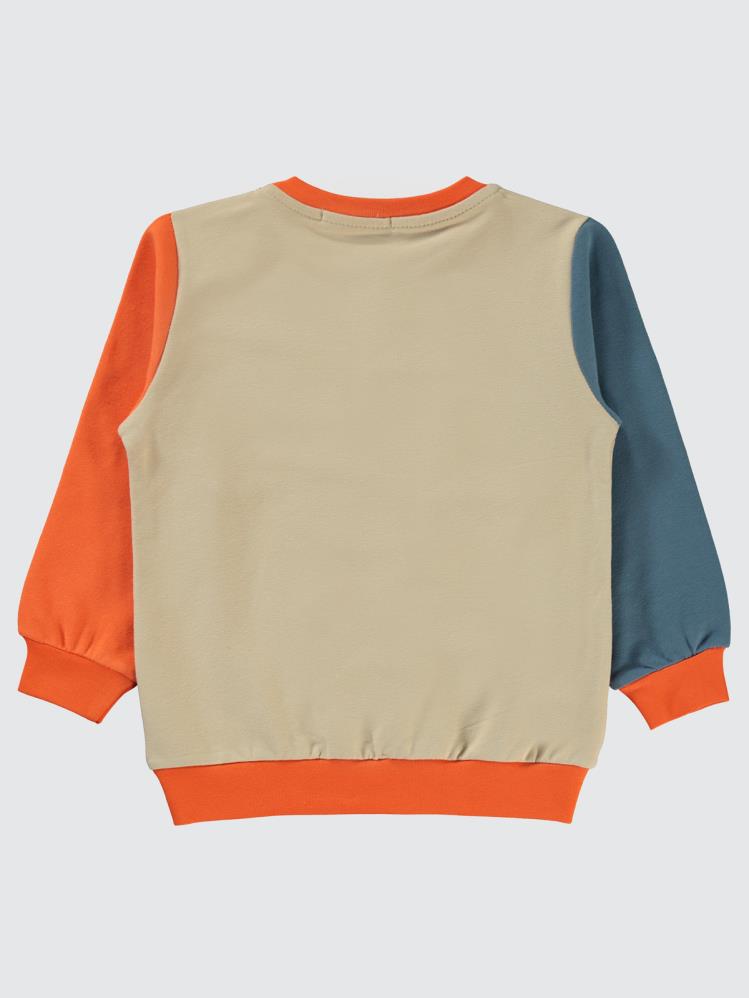 Civil Boys Good Vıbes Baskılı 2-5 Yaş Sweatshirt - Turuncu