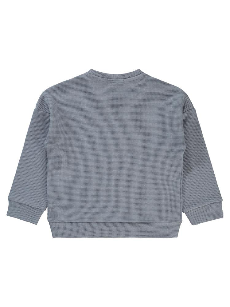 Civil Boys Beli Üçgen Armalı 2-5 Yaş Sweatshirt - Mavi