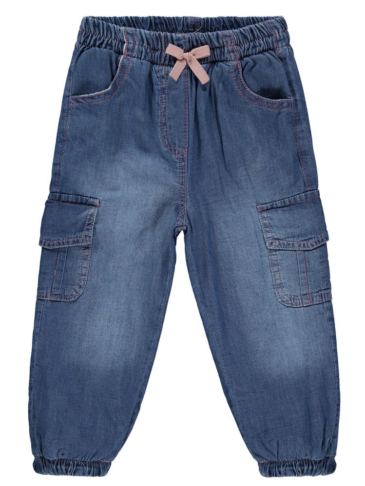 Civil Girls Jogger Velsoftlu 2-5 Yaş Pantolon - Mavi