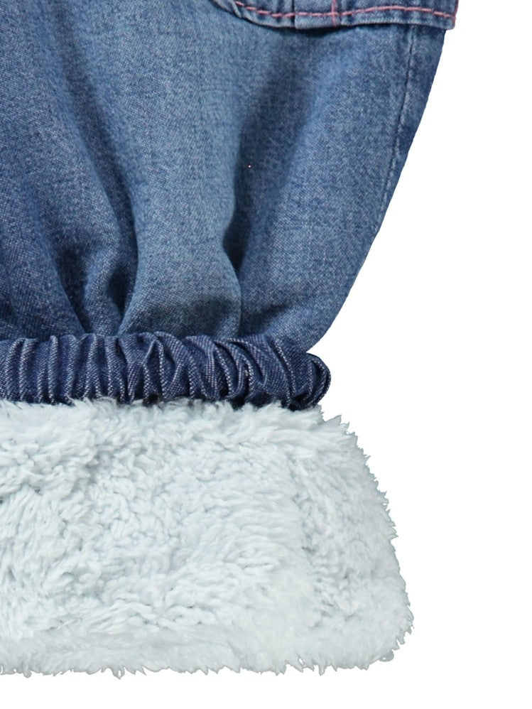 Civil Girls Jogger Velsoftlu 2-5 Yaş Pantolon - Mavi