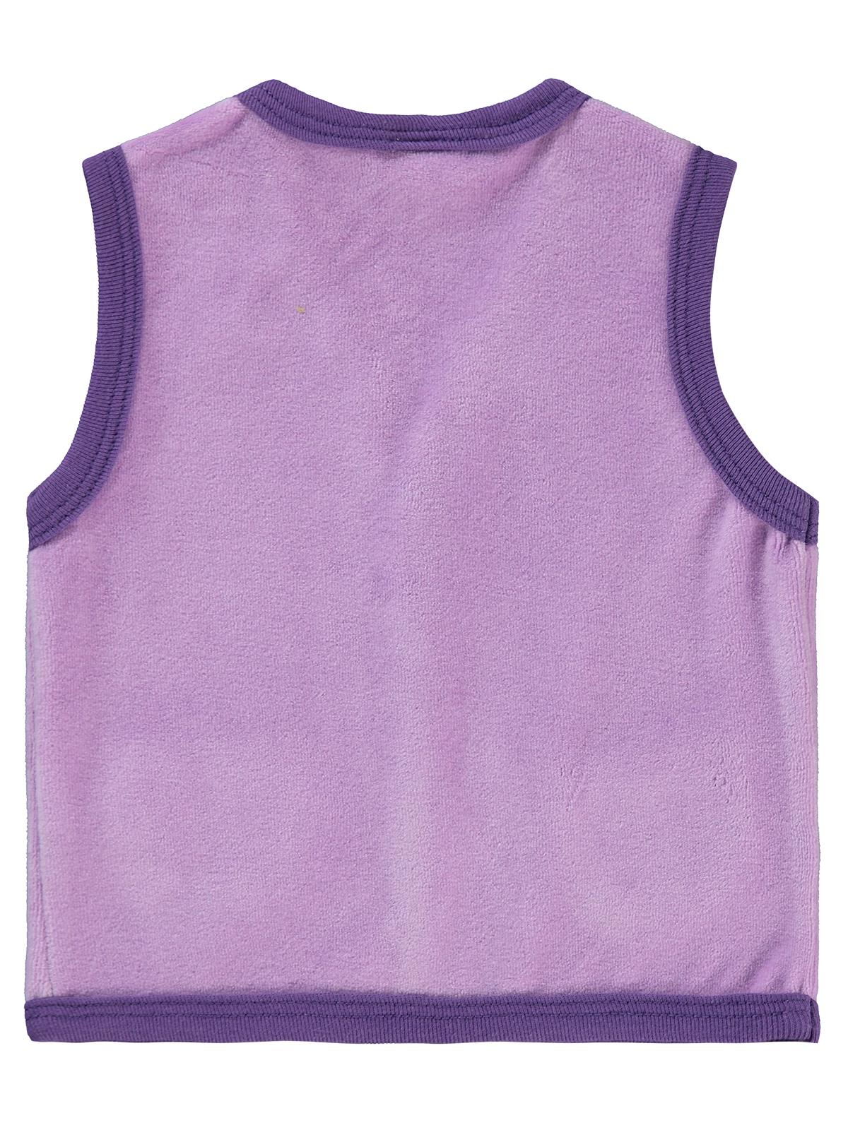 Civil Baby Bulut Baskılı Cepli 6-18 Ay Yelek - Lila