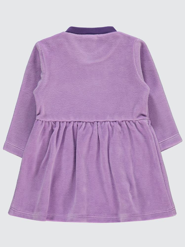 Civil Baby Bulut Baskılı 3-18 Ay Elbise - Lila