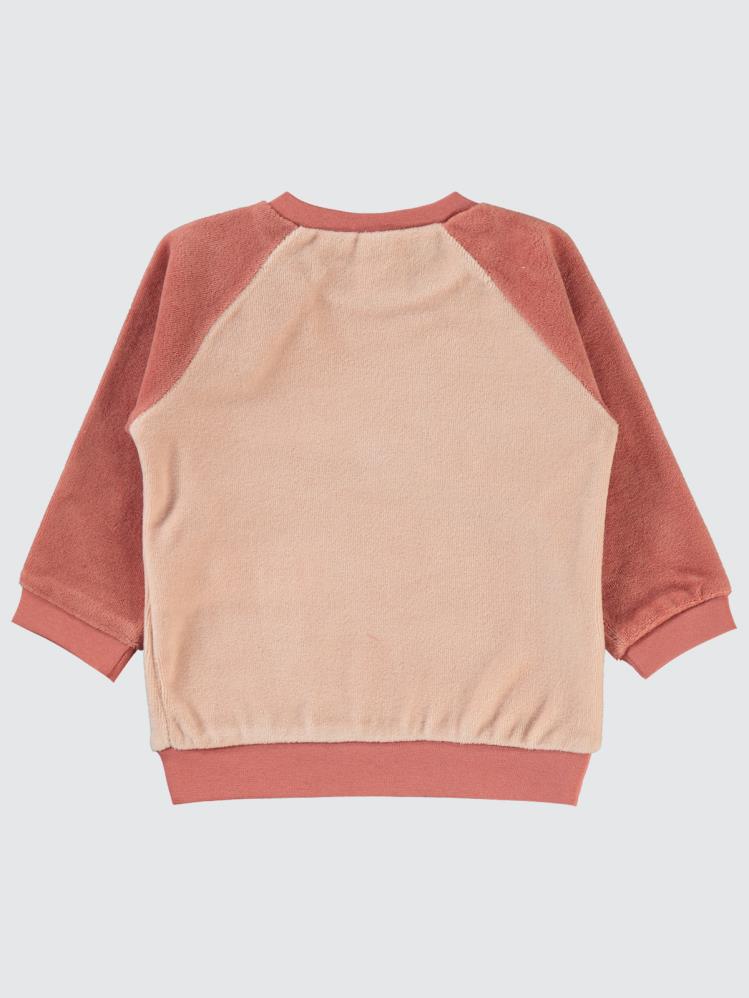 Civil Baby Bulut Baskılı 6-18 Ay Sweatshirt - Pudra
