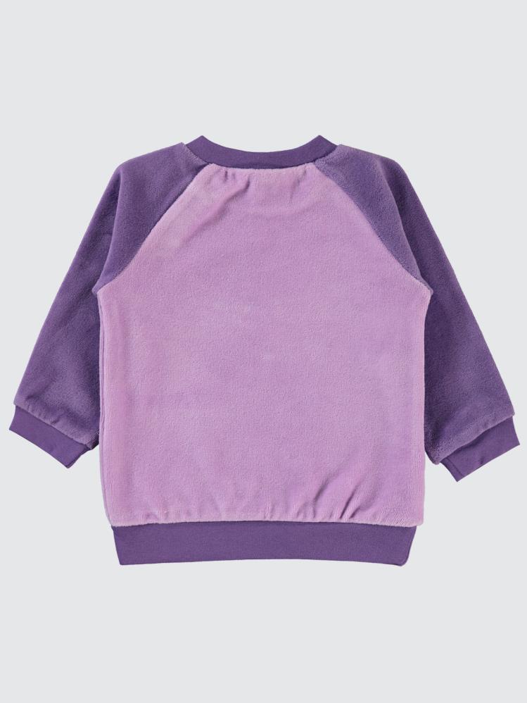 Civil Baby Bulut Baskılı 6-18 Ay Sweatshirt - Lila
