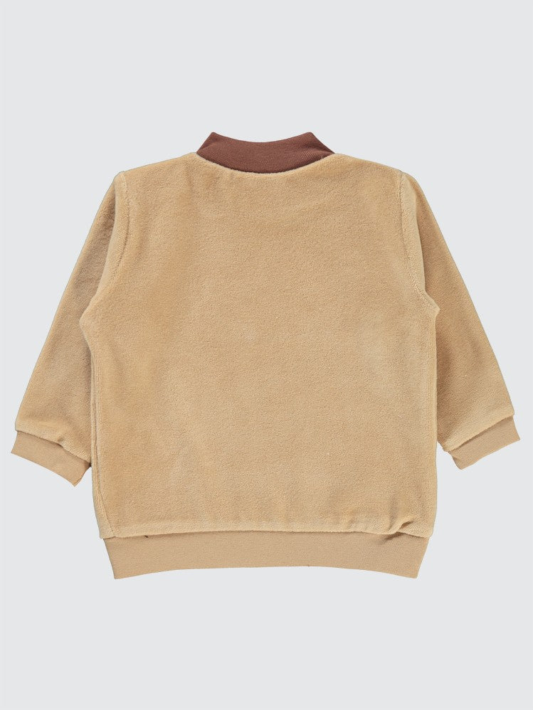 Civil Baby Dinozor Baskılı 6-18 Ay Sweatshirt - Kahverengi