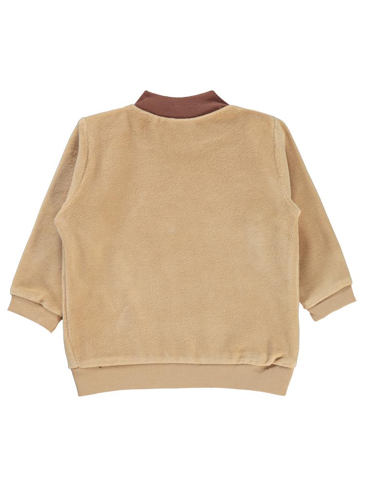 Civil Baby Dinozor Baskılı 6-18 Ay Sweatshirt - Kahverengi