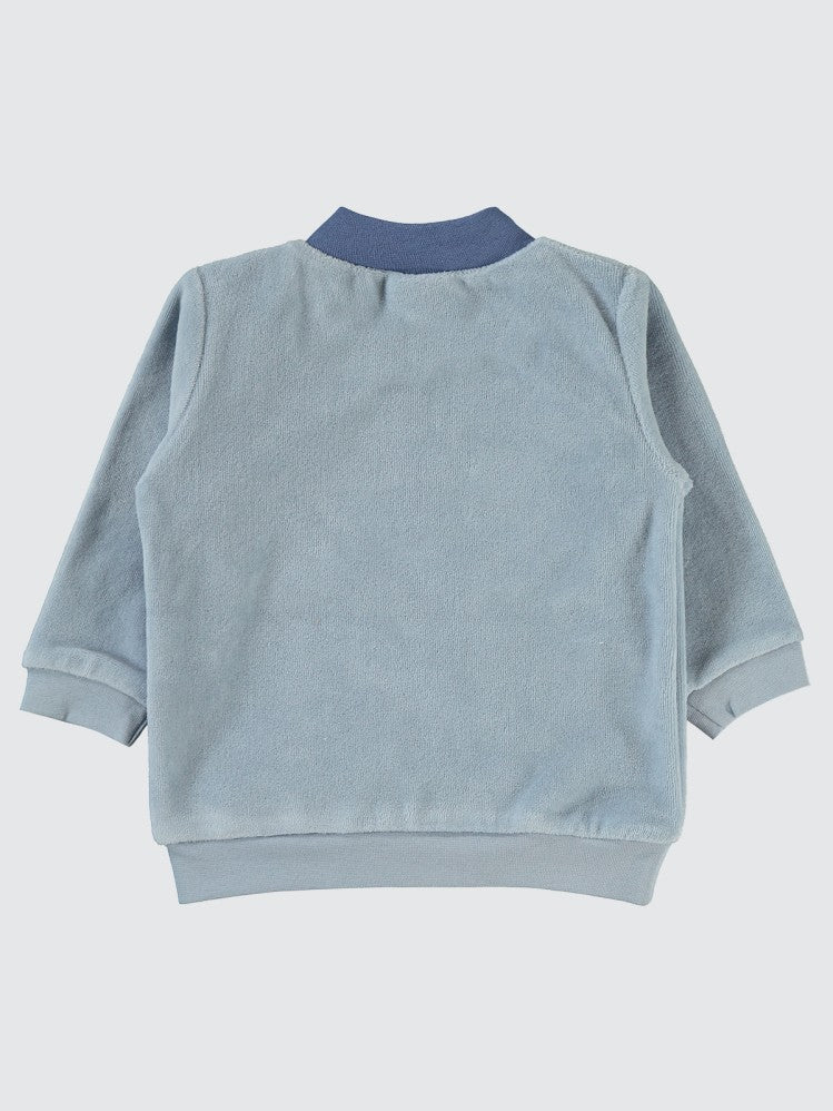 Civil Baby Dinozor Baskılı 6-18 Ay Sweatshirt - Mavi