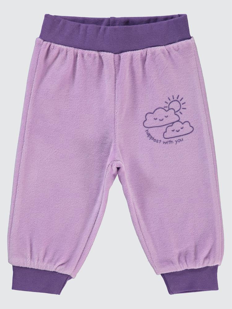 Civil Baby Bulut Baskılı 6-18 Ay Tek Alt Bebe - Lila