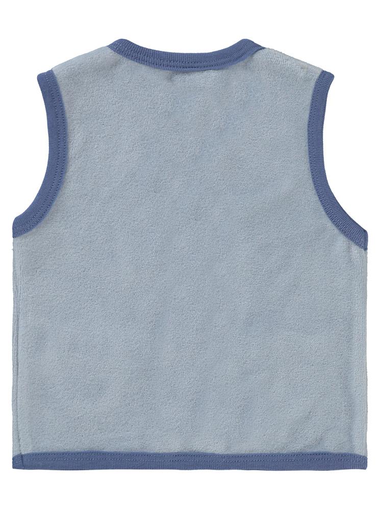 Civil Baby Dinozor Baskılı Cepli 6-18 Ay Yelek - Mavi