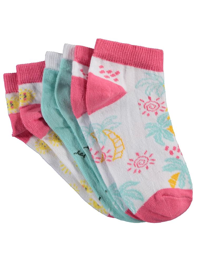 Civil Girls Papatya 3'lü 2-12 Yaş Kız Patik Çorap