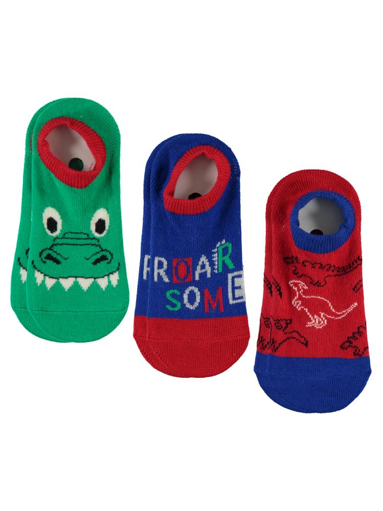 Civil Boys Crocodile 3'lü 2-12 Yaş Erkek Babet Çorap