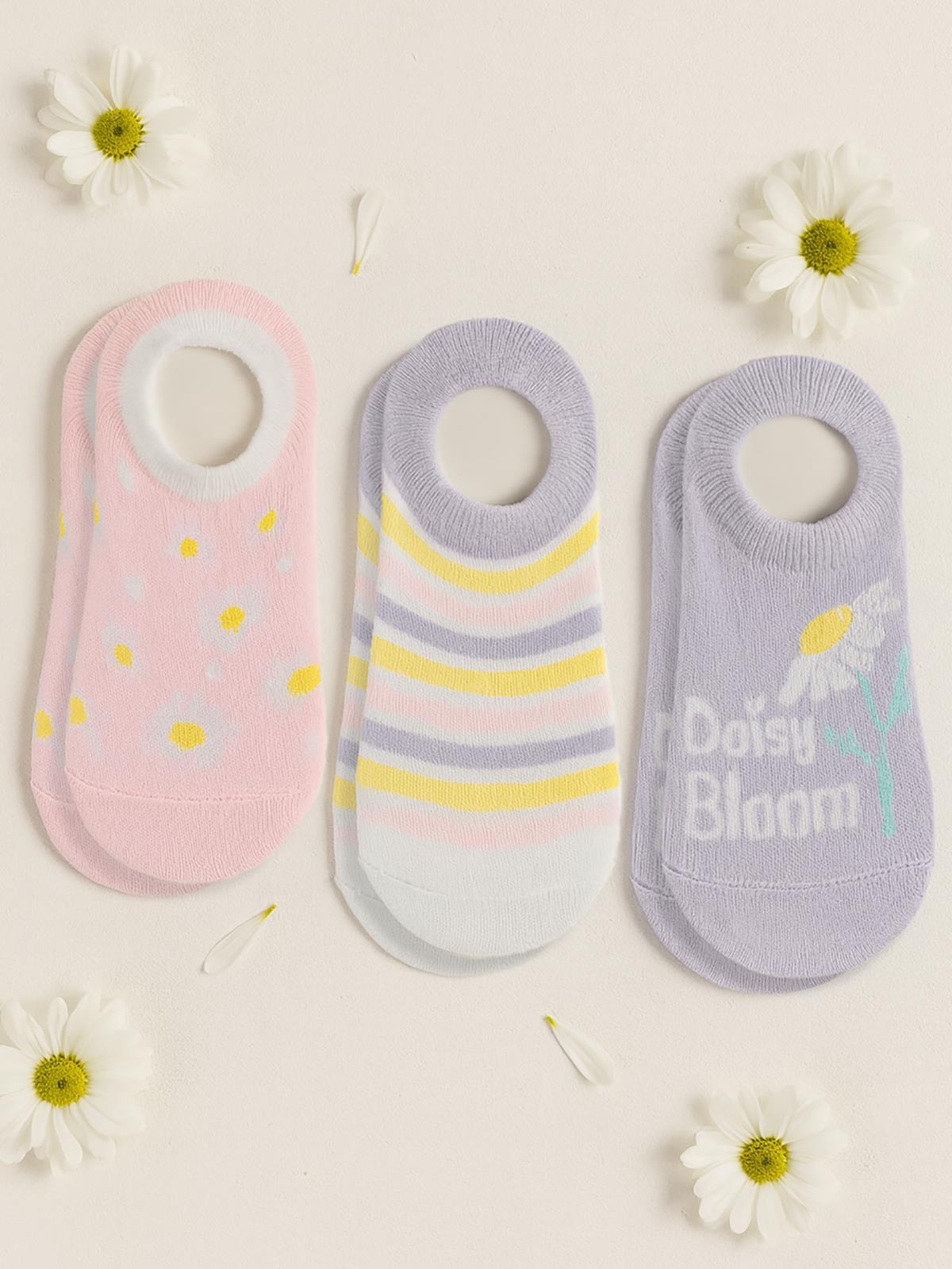 Civil Girls Daisy 3'lü 2-12 Yaş Kız Babet Çorap