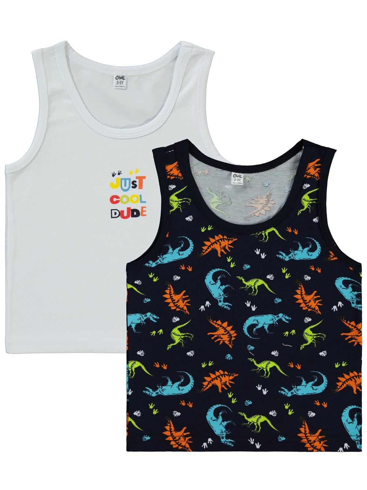 Civil Boys Dinosaur 2-10 Yaş 2'li Atlet Set