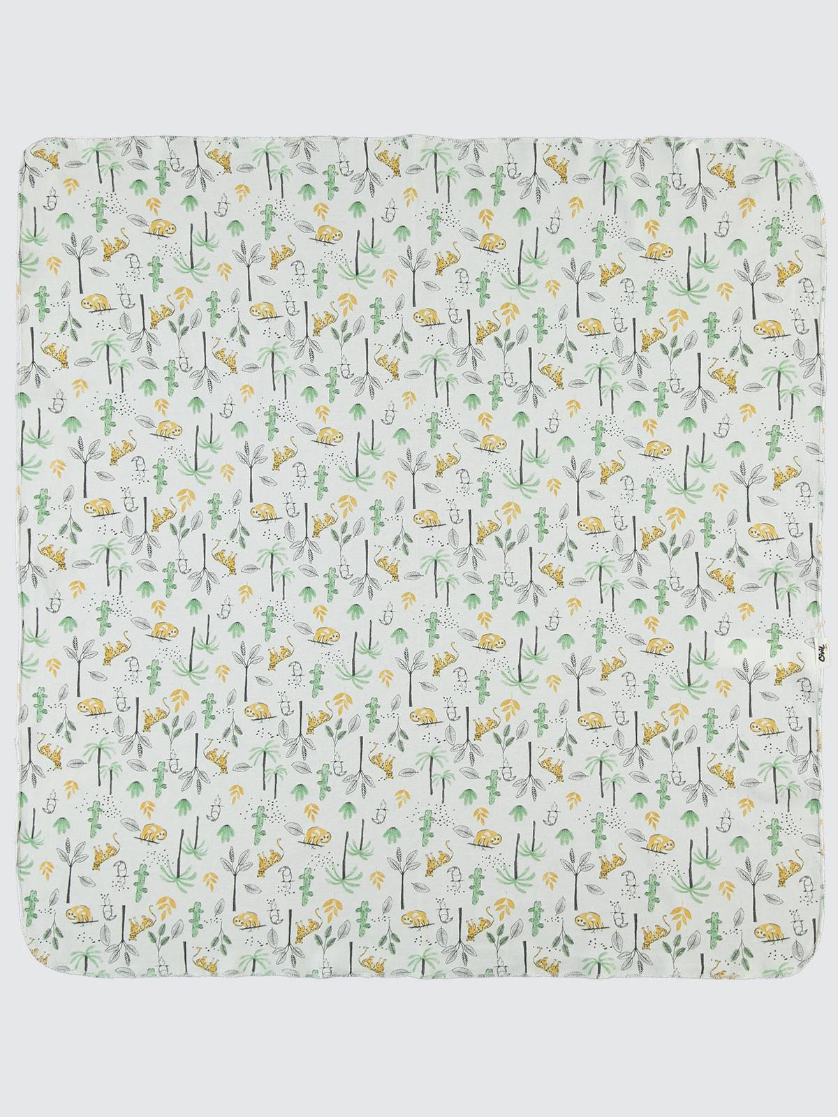 Civil Baby Hayvan Ağaç Baskılı 80*90 Battaniye - Ekru
