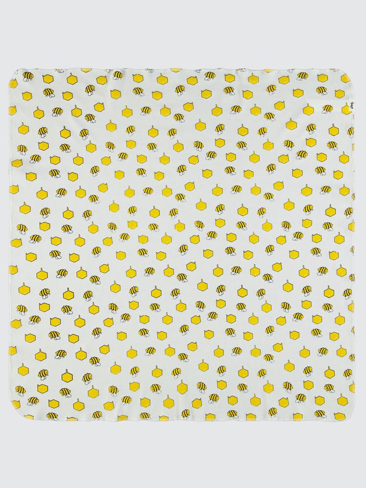 Civil Baby Arı Baskılı 80*90 Battaniye - Ekru