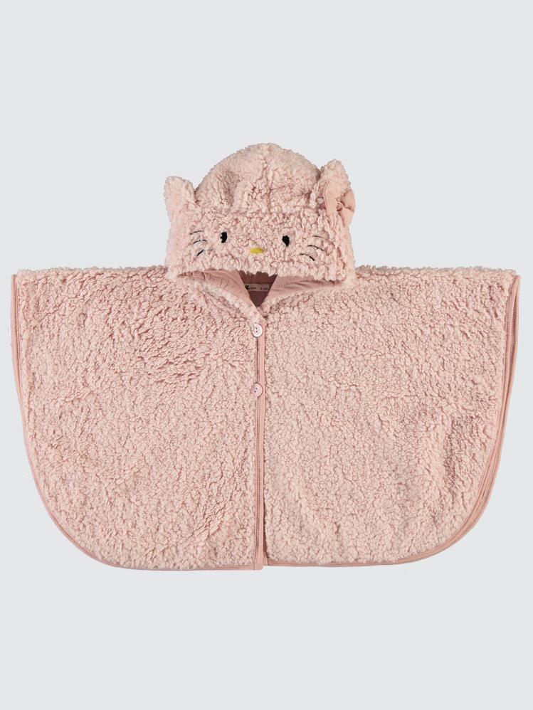 Civil Girls Kuzu 2-5 Yaş Pelerin - Pudra