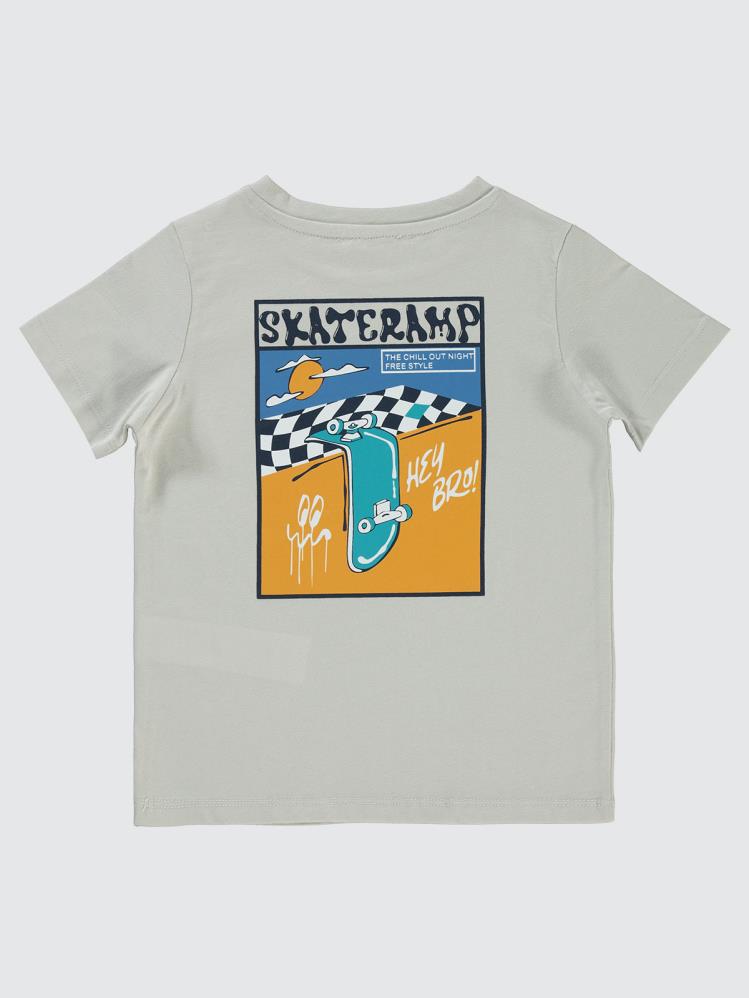 Civil Boys Skateramp Baskılı 2-5 Yaş Tişört - Gri