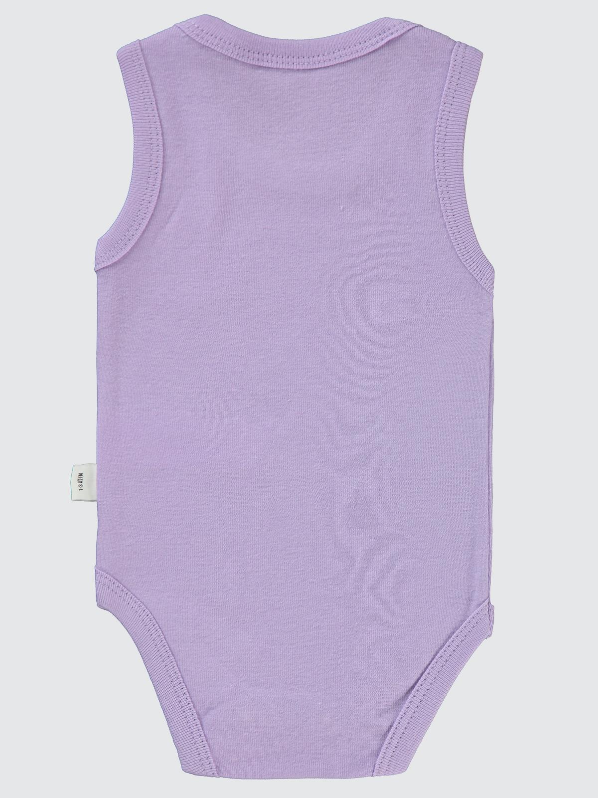 Civil Baby Gökkuşağı Baskılı 1-36 Ay Çıtçıtlı Badi - Lila