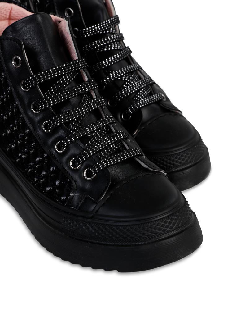 Civil Boots Kapitone 31-35 Numara Bot - Siyah