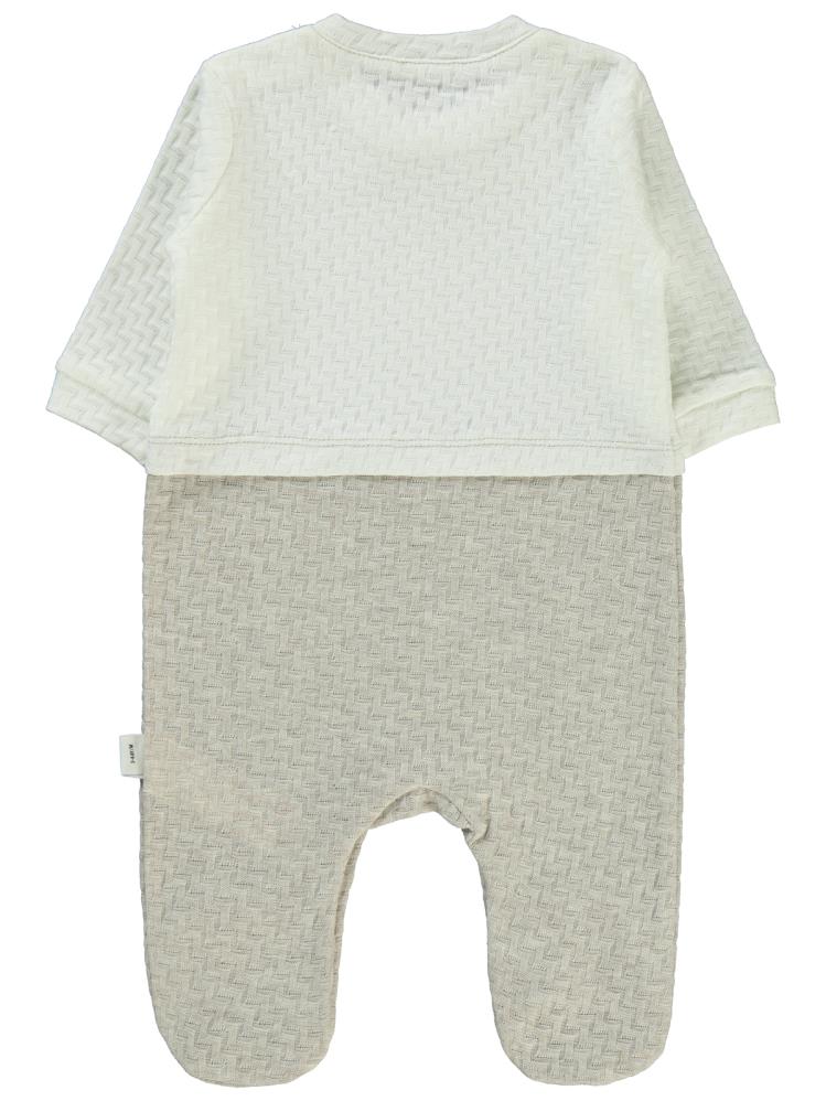 Civil Baby Desenli Papyonlu 1-6 Ay Tulum - Kahverengi