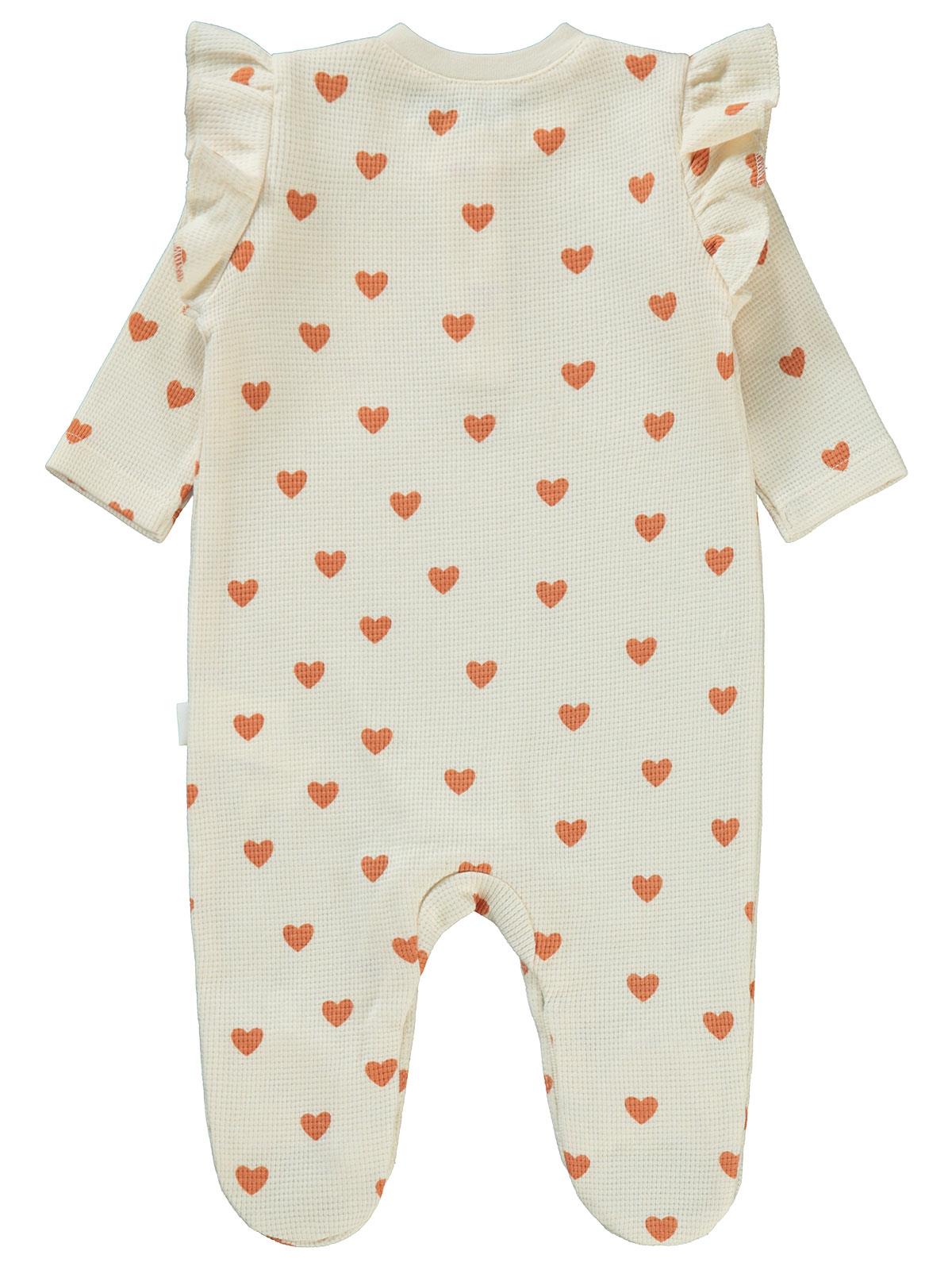 Civil Baby Kalp Zürafa Patikli 1-6 Ay Tulum - Fil Dişi