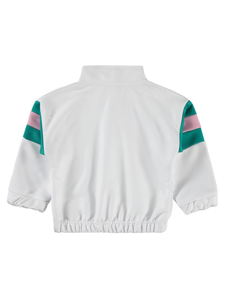 Civil Girls Tenis Baskılı 2-5 Yaş Hırka - Beyaz