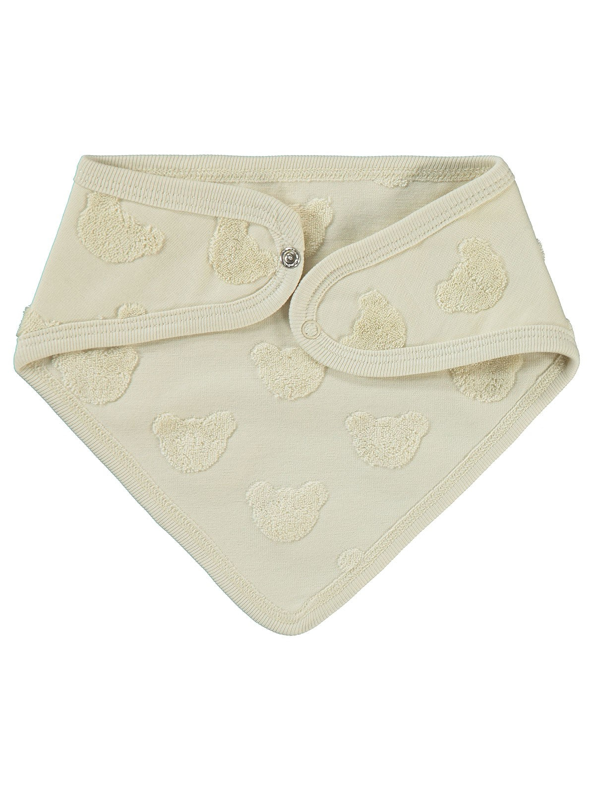 Civil Baby Kabartmalı Ayıcık Baskılı Mama Önlüğü - Bej