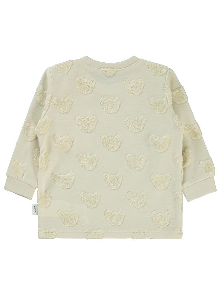 Civil Baby Kabartmalı Ayıcık Baskılı 6-18 Ay Sweatshirt - Gri