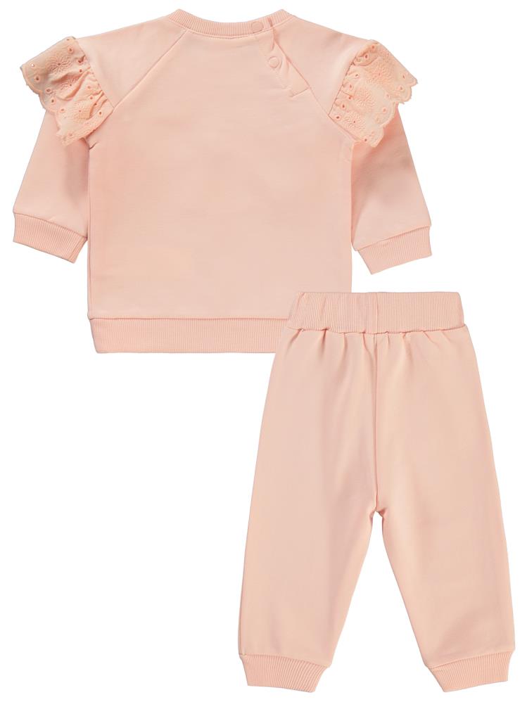 Civil Baby Brodeli 6-18 Ay Takım - Pudra