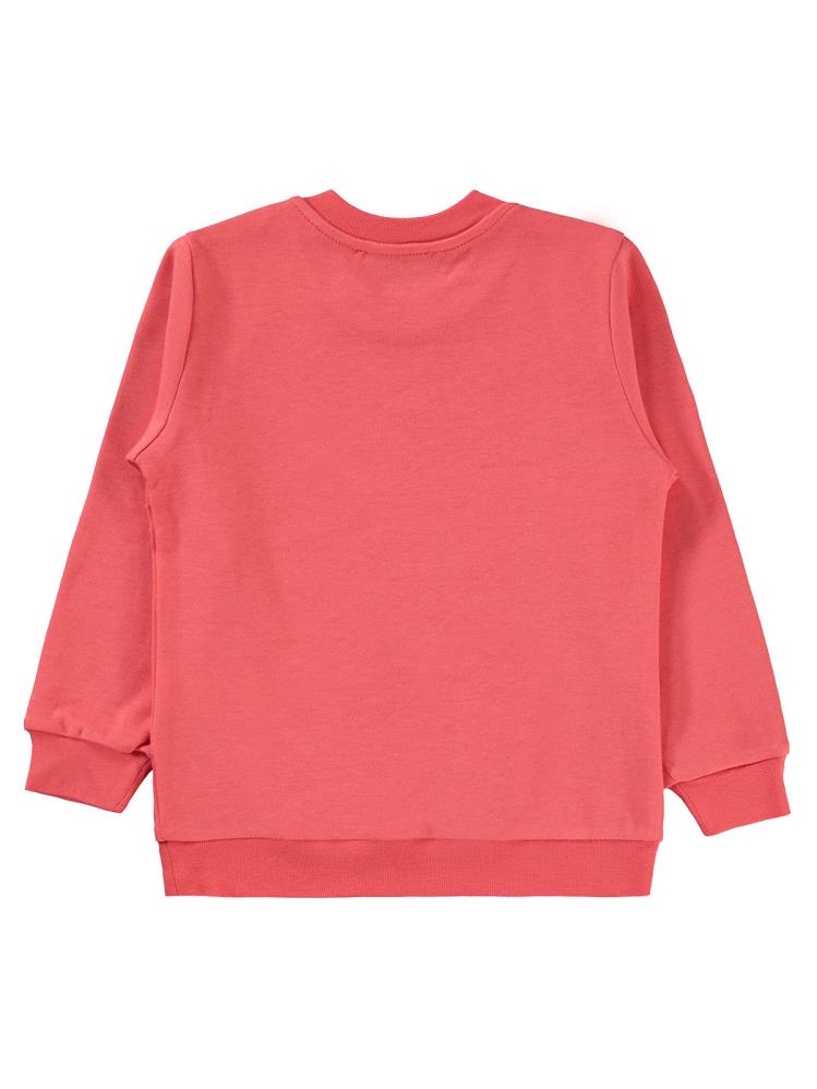 Civil Girls Los Angeles Baskılı 2-5 Yaş Sweatshirt - Kırmızı