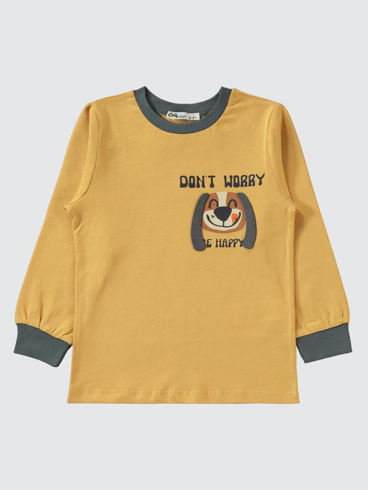 Civil Boys Köpek Baskılı 2-5 Yaş Pijama Takımı - Mavi