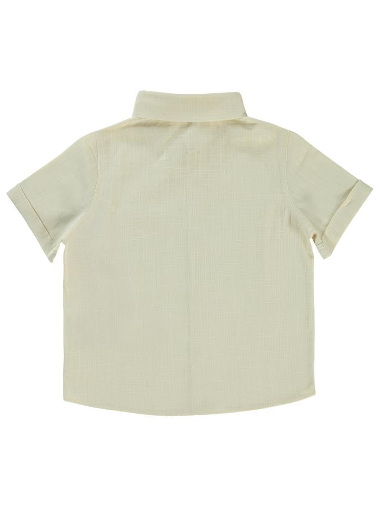 Civil Boys Yelken Nakışlı 2-5 Yaş Gömlek - Fil Dişi