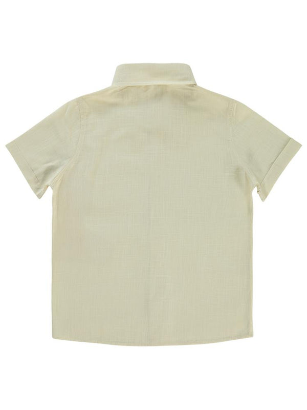 Civil Boys Yelken Nakışlı 6-9 Yaş Gömlek - Fil Dişi