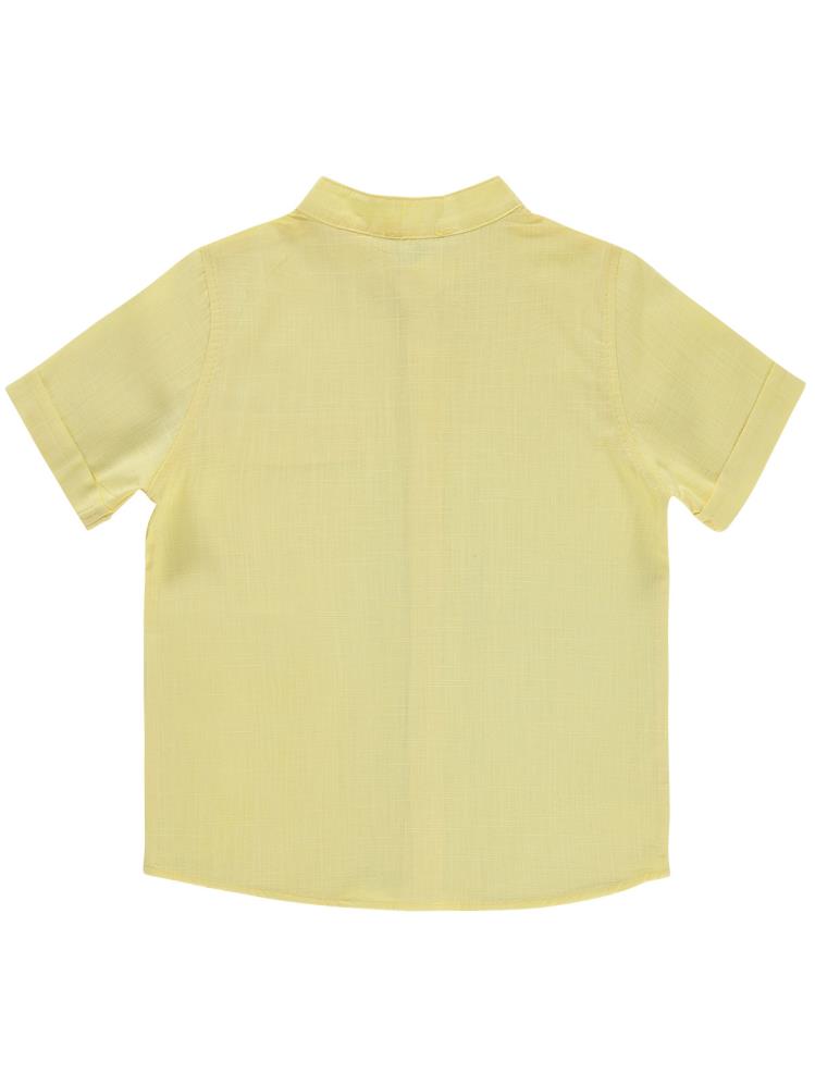 Civil Boys Yelken Nakışlı 6-9 Yaş Gömlek - Sarı