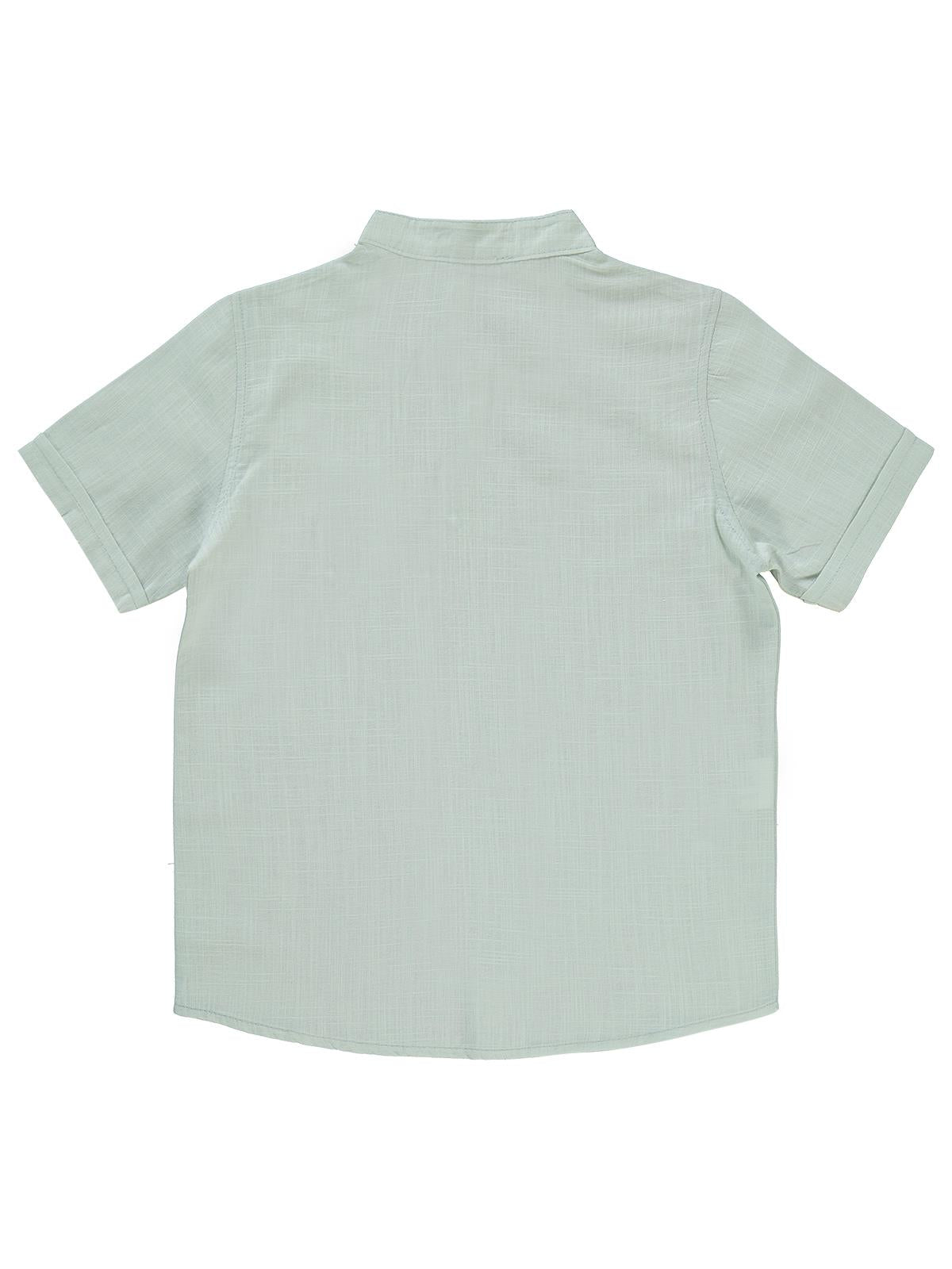 Civil Boys Yelken Nakışlı 10-13 Yaş Gömlek - Gri