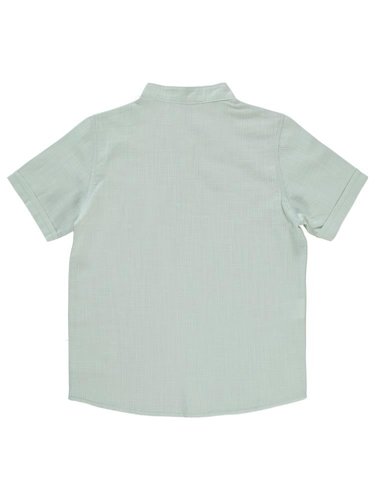 Civil Boys Yelken Nakışlı 10-13 Yaş Gömlek - Gri