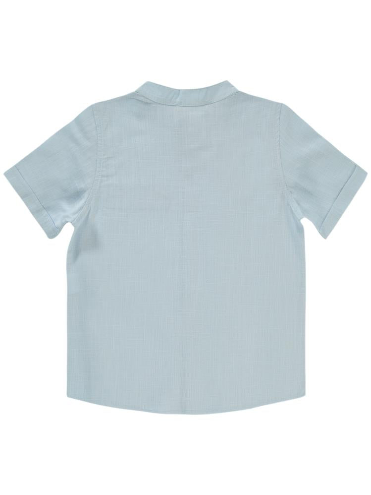 Civil Boys Yelken Nakışlı 6-9 Yaş Gömlek - Mavi