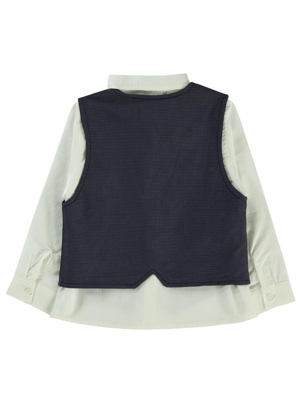 Civil Boys Papyonlu Yelekli 2-5 Yaş Gömlek - Lacivert