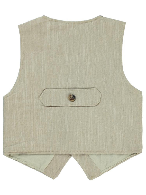 Civil Boys Papyonlu Yelekli 2-5 Yaş Gömlek - Bej