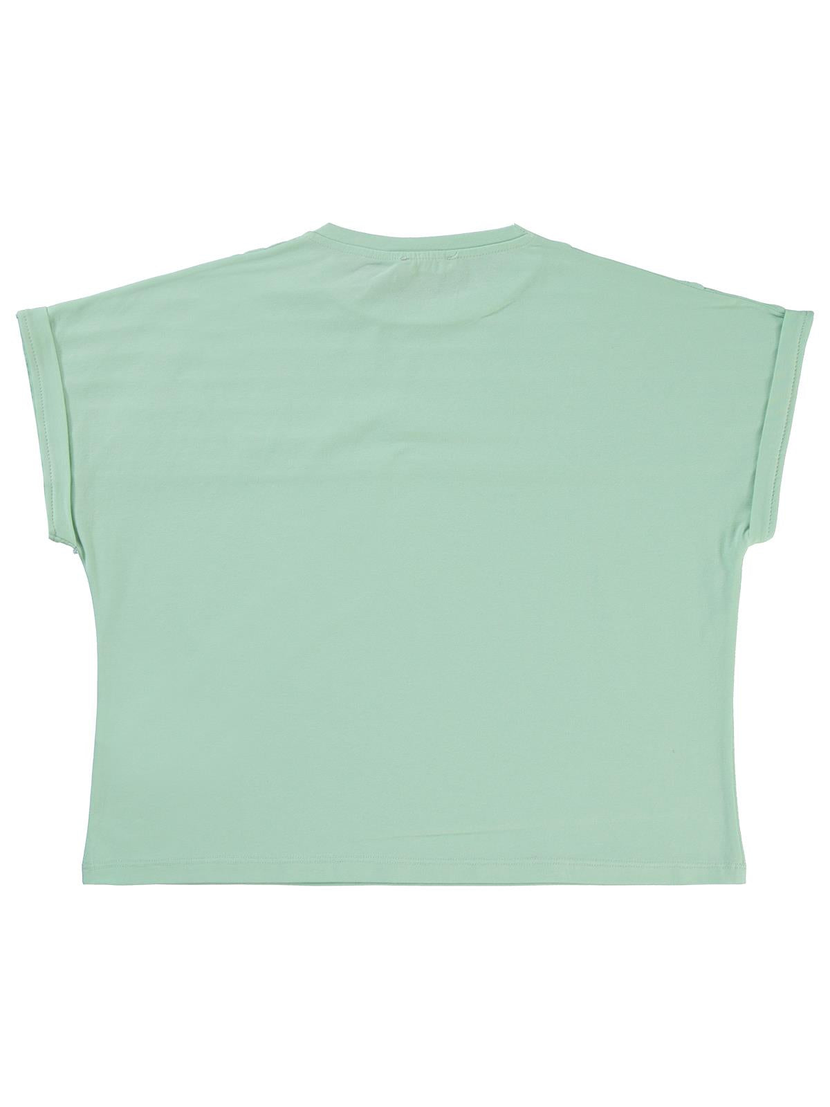 Civil Girls Jakar Desen 10-13 Yaş Tişört - Yeşil