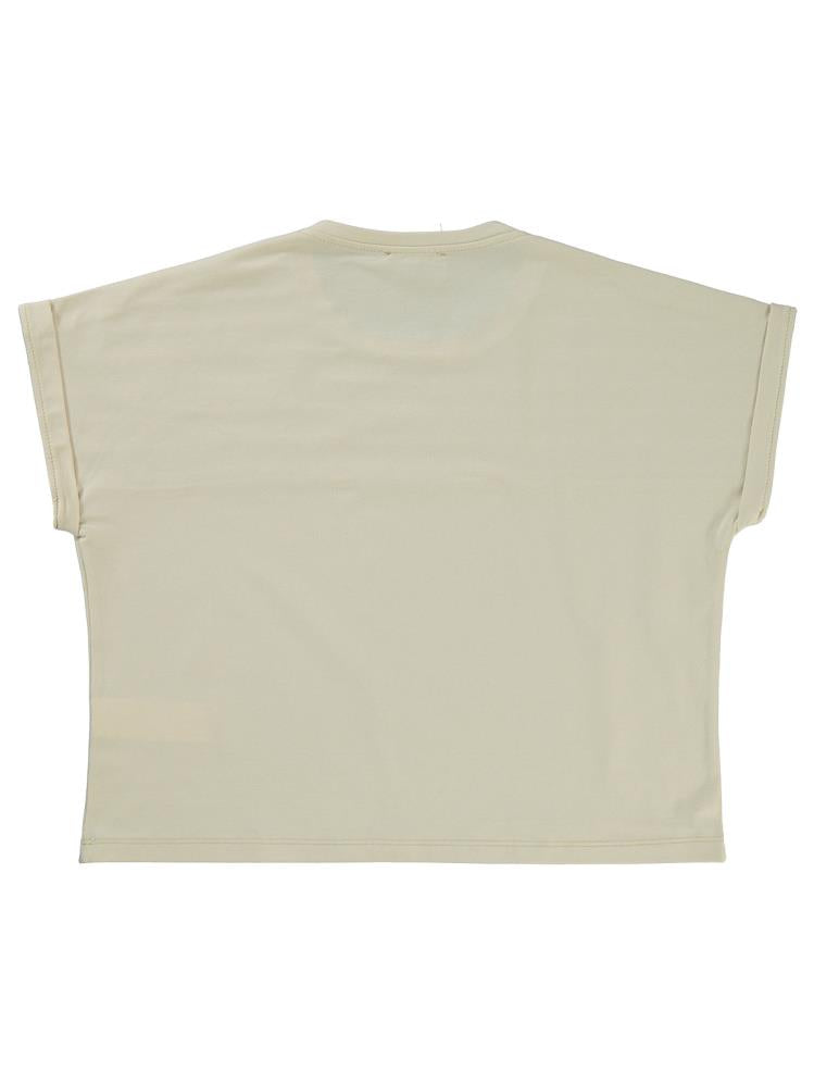 Civil Girls Jakar Desen 10-13 Yaş Tişört - Bej