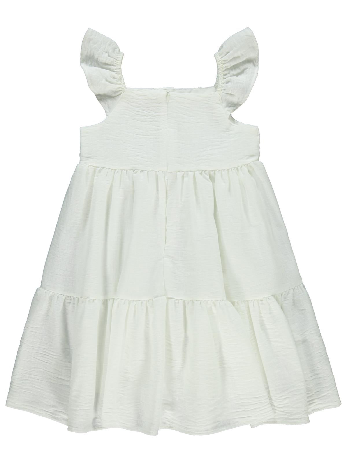 Civil Girls Roba Brode 6-9 Yaş Elbise - Ekru