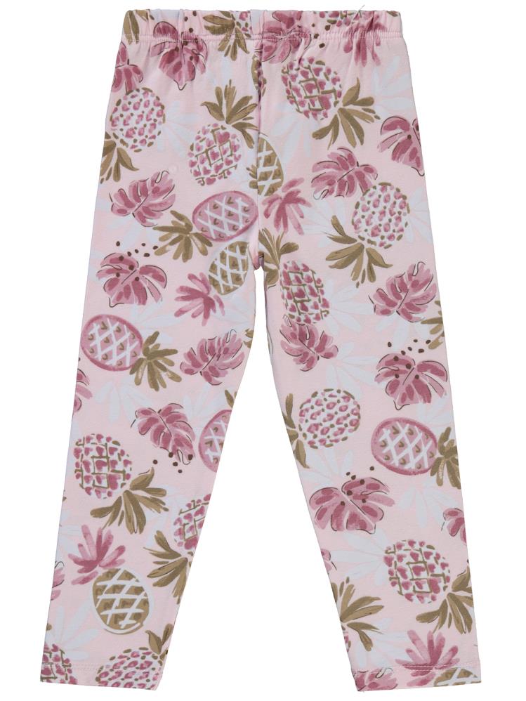 Civil Girls Ananas Baskılı 2-5 Yaş Tayt - Pembe