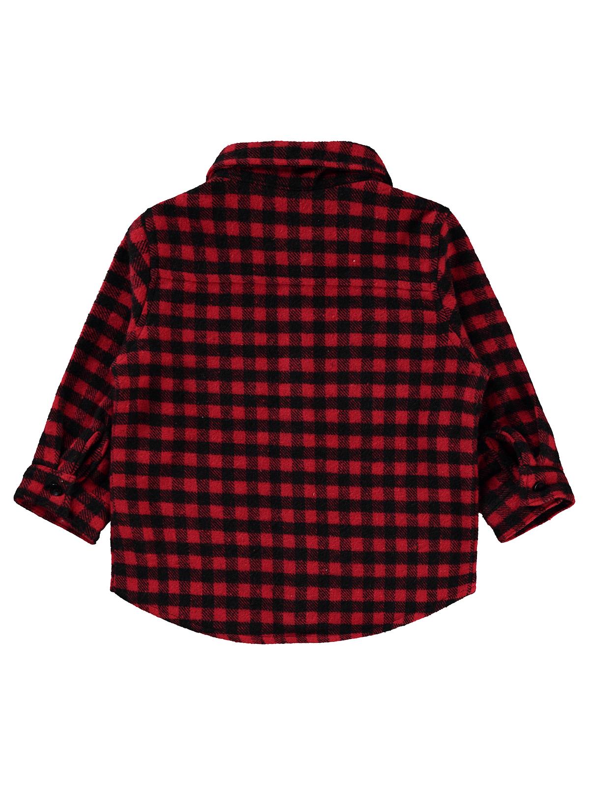 Civil Baby Kareli Oduncu 6-18 Ay Gömlek - Kırmızı