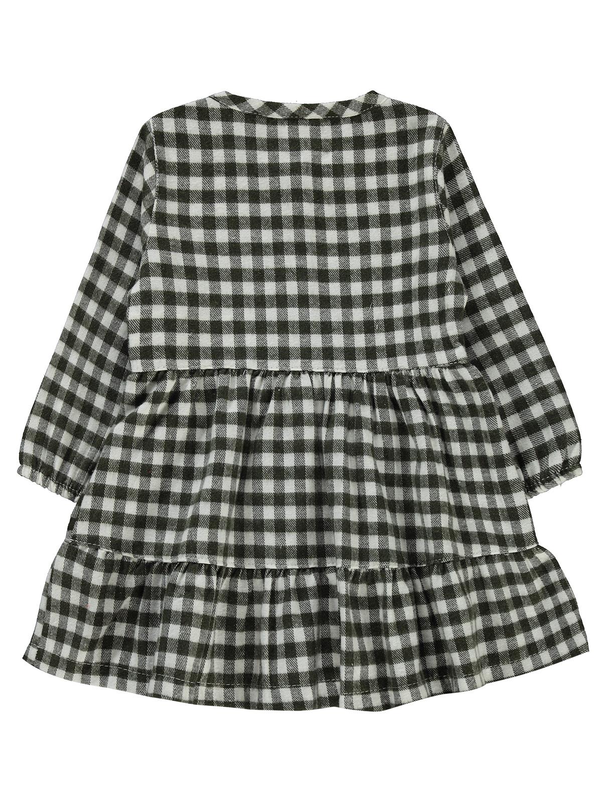 Civil Baby Oduncu Desenli 6-18 Ay Elbise - Haki