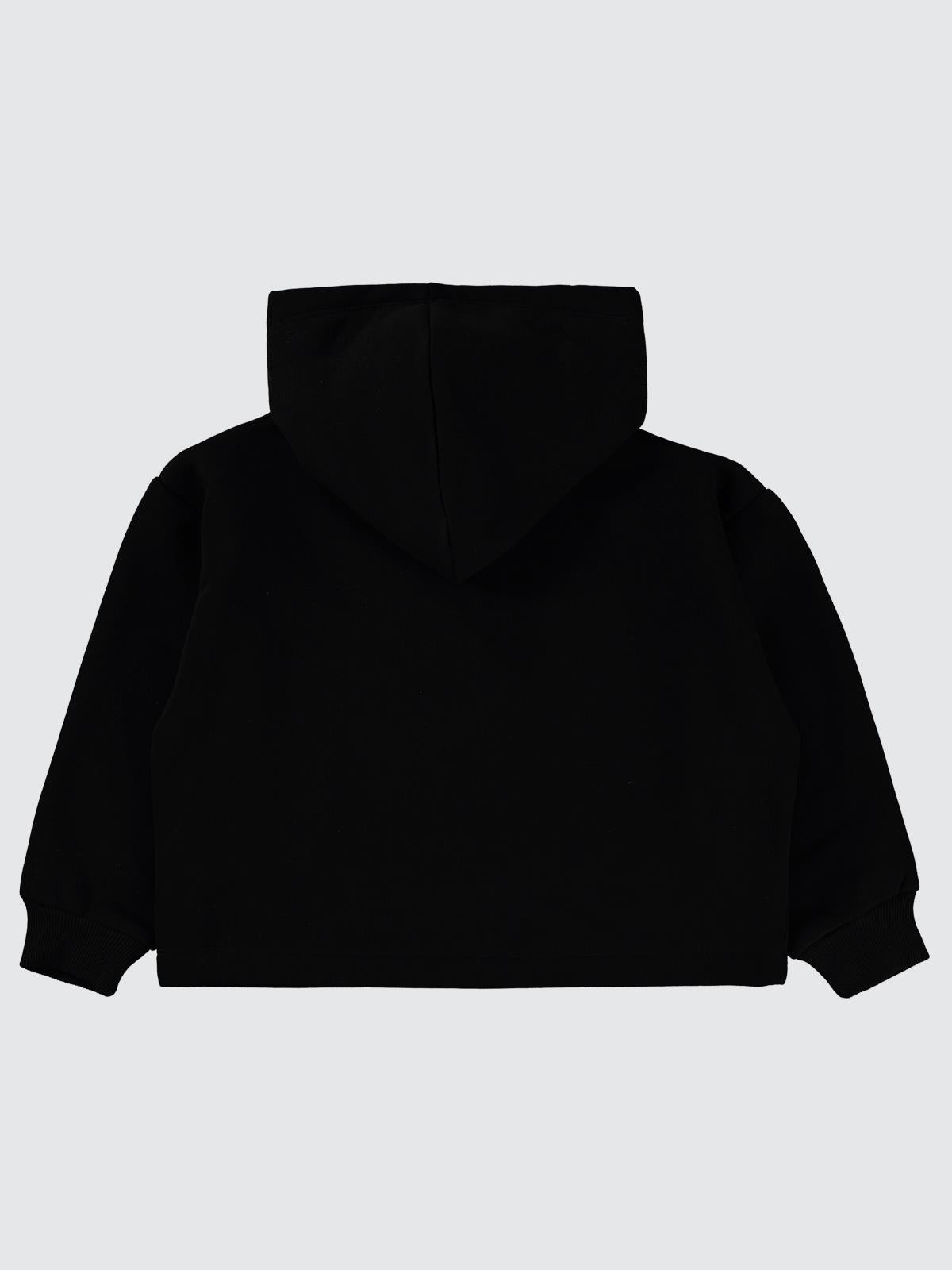 Harry Potter Sweatshirt | 3 İp Uzun Kol Kapşonlu Baskılı | Okul Kreş ve Günlük Kullanım - Siyah
