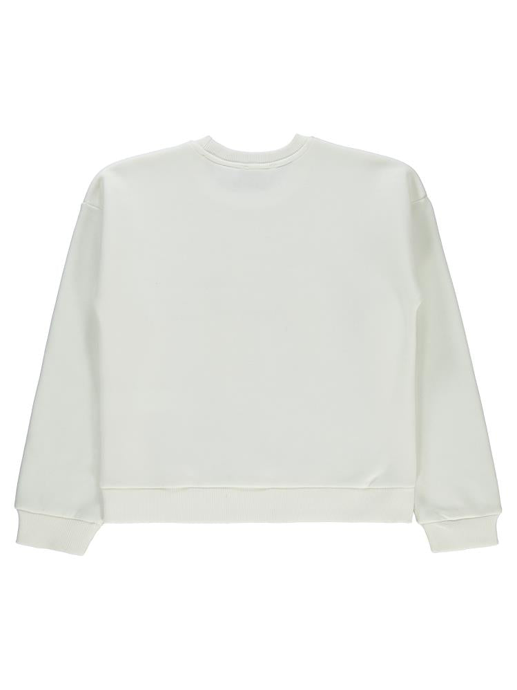 Tom and Jerry 10-13 Yaş Sweatshirt - Ekru